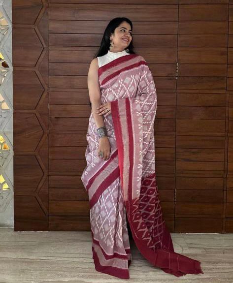 MG 282 Printed Linen Daily Wear Sarees Catalog